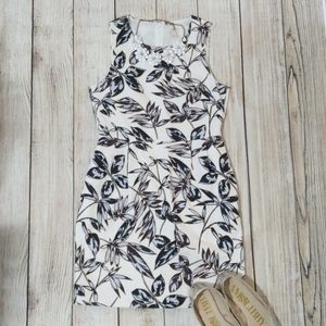 J. Crew Woven Leaf Printed A Line Dress